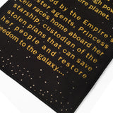 Star Wars Black Title Crawl Runner Rug