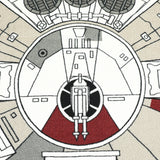 Millenium Falcon Grey Area Rug