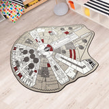 Millenium Falcon Grey Area Rug