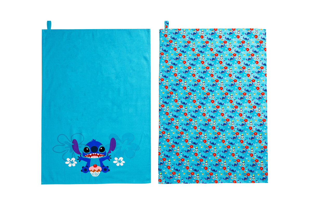 Disney Lilo & Stitch Kitchen Tea Towels Set of 2