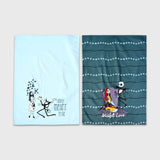 Nightmare Before Christmas Jack and Sally Cotton Kitchen Hand Towels | Set of 2