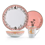Disney Princess 16-Piece Dinnerware Set #3 - Moana, Pocahontas, Snow White, Merida
