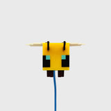 Minecraft Yellow Bee Battery-Powered Reading Light with Clip and Adjustable Arm