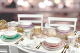 Disney Princess 16-Piece Dinnerware Set #2 - Tiana, Rapunzel, Aurora, Mulan