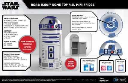 Star Wars R2D2 Mini Fridge