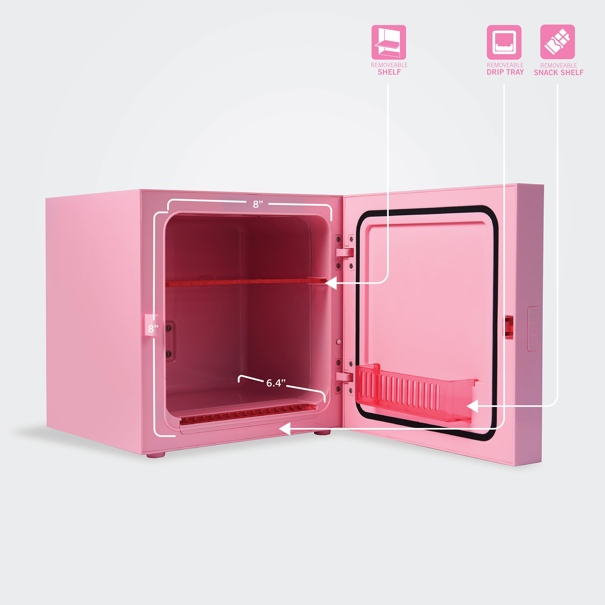 Hello Kitty Pink Mini Fridge Ukonic hello-kitty-pink-mini-fridge-ukonic