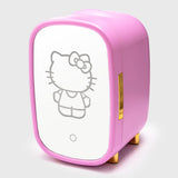 Sanrio Hello Kitty Beauty Fridge Thermoelectric Cooler with Light-Up LED Mirror, 7L, Pink