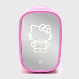 Sanrio Hello Kitty Beauty Fridge Thermoelectric Cooler with Light-Up LED Mirror, 7L, Pink