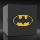DC Comics Batman Mini Fridge Thermoelectric Cooler with Light-Up LED Logo and AC/DC Power, 6.7L