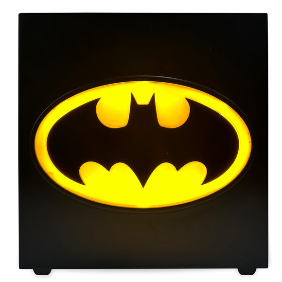 DC Comics Batman Mini Fridge Thermoelectric Cooler with Light-Up LED Logo and AC/DC Power, 6.7L