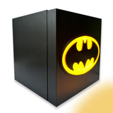 DC Comics Batman Mini Fridge Thermoelectric Cooler with Light-Up LED Logo and AC/DC Power, 6.7L