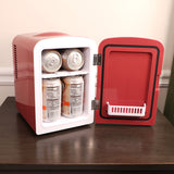 Hogwarts Mini Fridge Thermoelectric Cooler from the Wizarding World of Harry Potter, 4L, Red