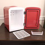 Hogwarts Mini Fridge Thermoelectric Cooler from the Wizarding World of Harry Potter, 4L, Red