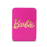 Barbie Hot Pink Gold Mini Fridge Thermoelectric Cooler with AC/DC Power, 4L