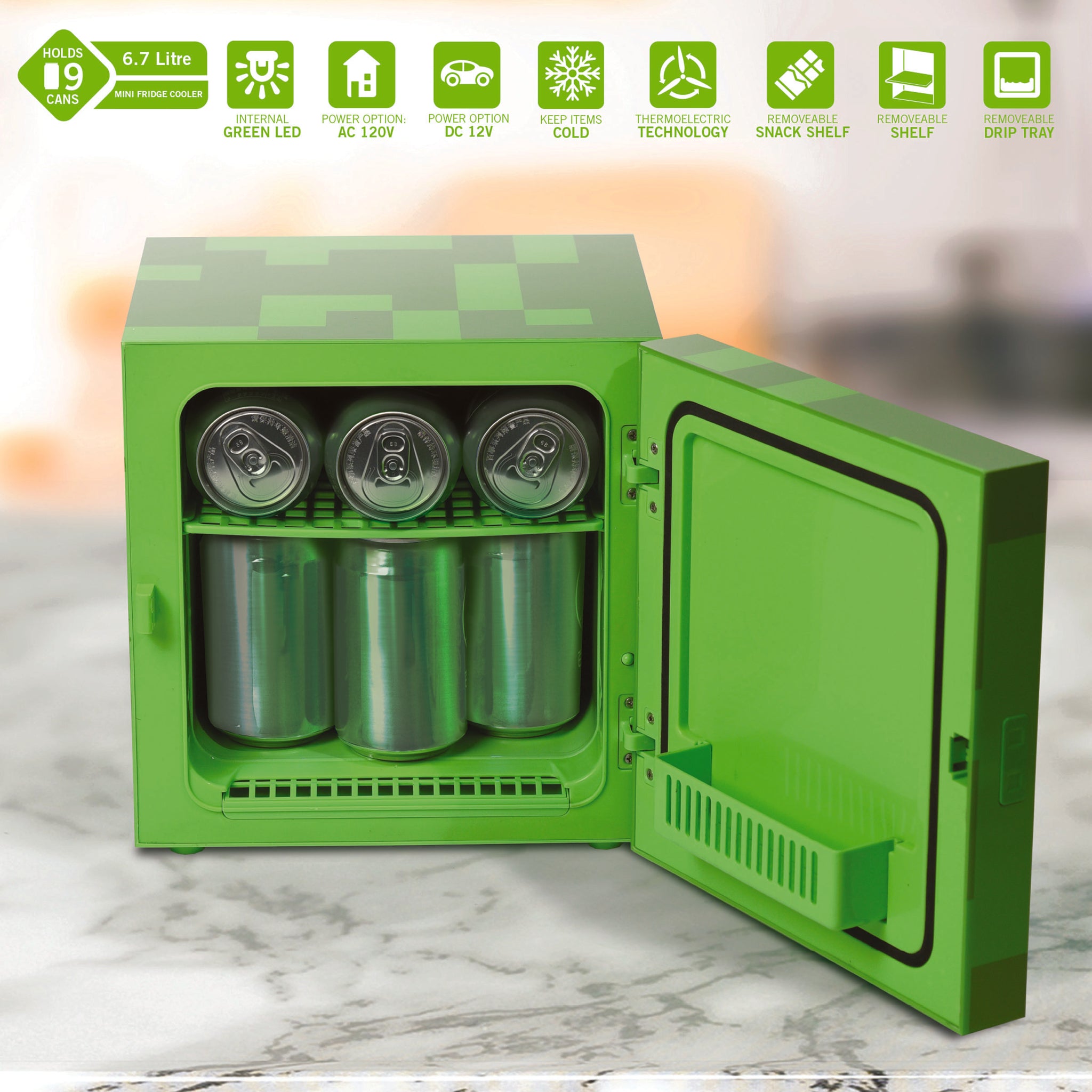 Minecraft Creeper Head Thermoelectric Cooler – Ukonic