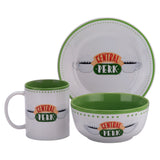 Friends Central Perk 3 Piece Ceramic Dinner Set | Plate | Bowl | Mug