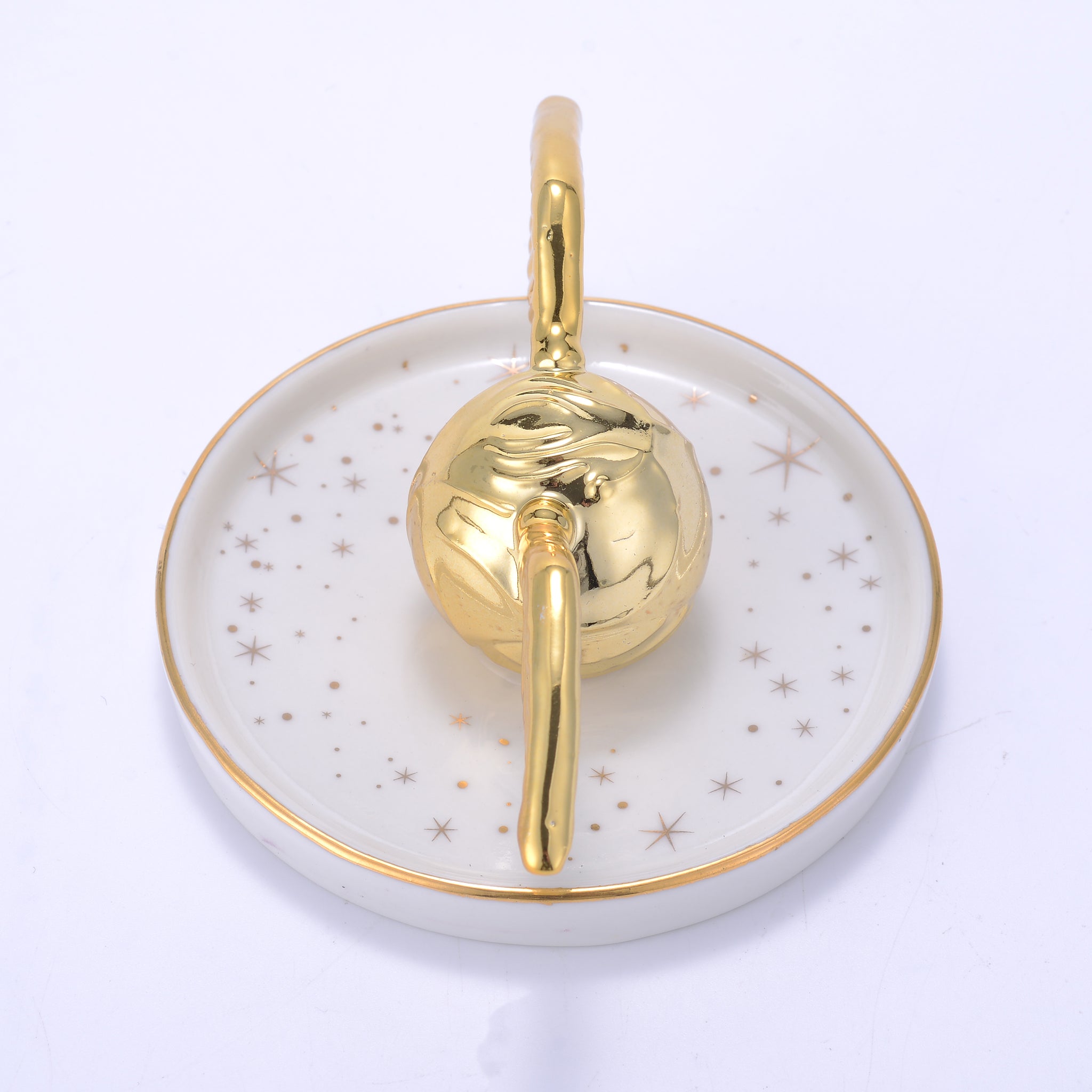 Ukonic Harry Potter Golden Snitch Ceramic Trinket Tray | 4 Inches