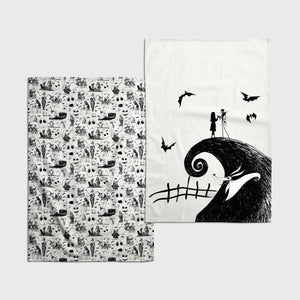 Nightmare Before Christmas Jack and Sally Kitchen Towel Set