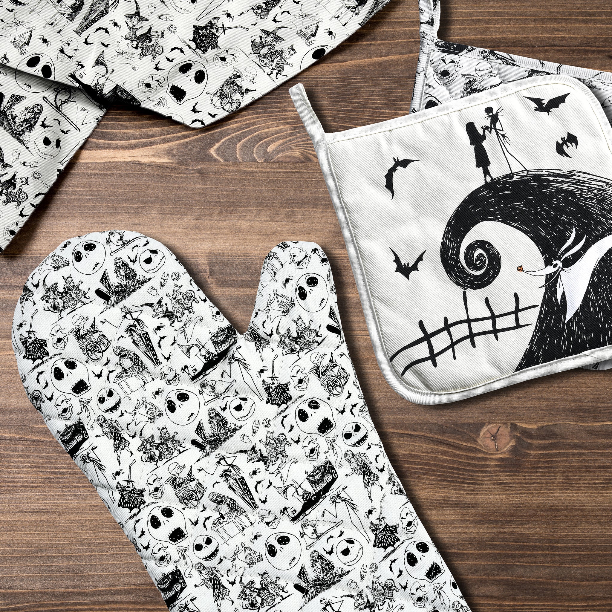 Disney The Nightmare Before Christmas Jack Black Kitchen Hand Towels