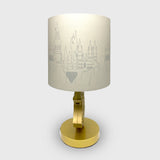 Harry Potter Gold Hogwarts Table Lamp 15"H