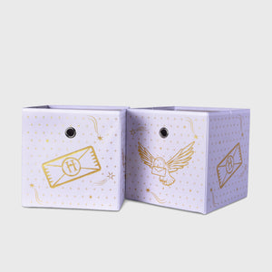 Harry Potter Hedwig 11-Inch Storage Bin Cube Organizers | Set of 2