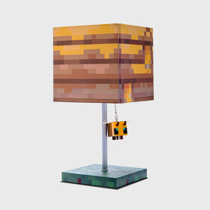 Minecraft Yellow Bee Nest Block Desk Lamp with 3D Bee Puller Free U.S. Shipping*