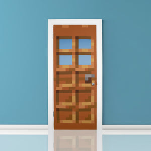 Minecraft Multi Oakdoor Door Cling - 34" x 82"