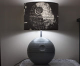 SW 3D Desk Lamp with Printed Shade - Death Star Fight Scene