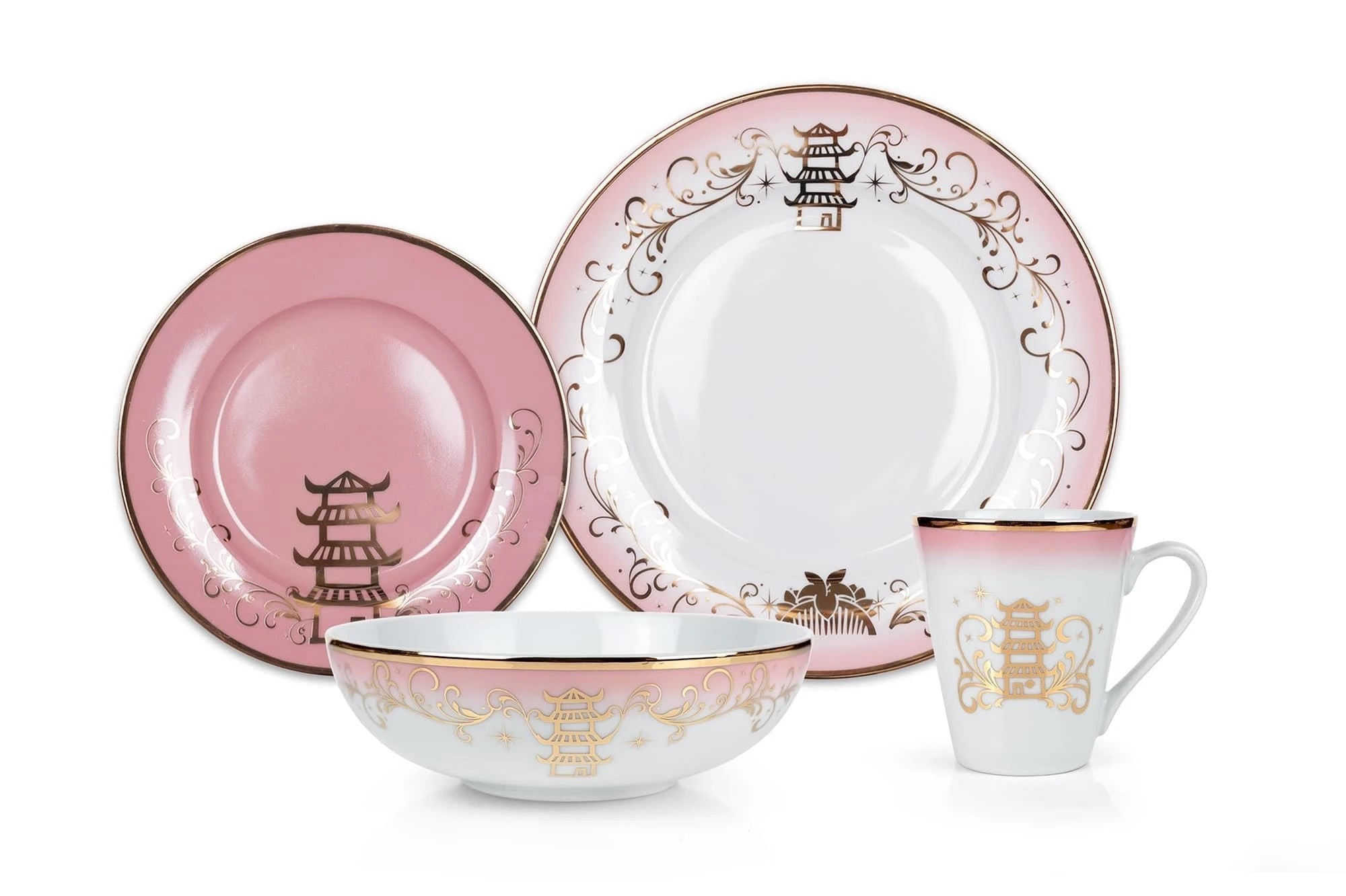 Ukonic Disney Princess 16-Piece Ceramic Dinnerware Set | Tiana, Rapunzel,  Aurora, Mulan