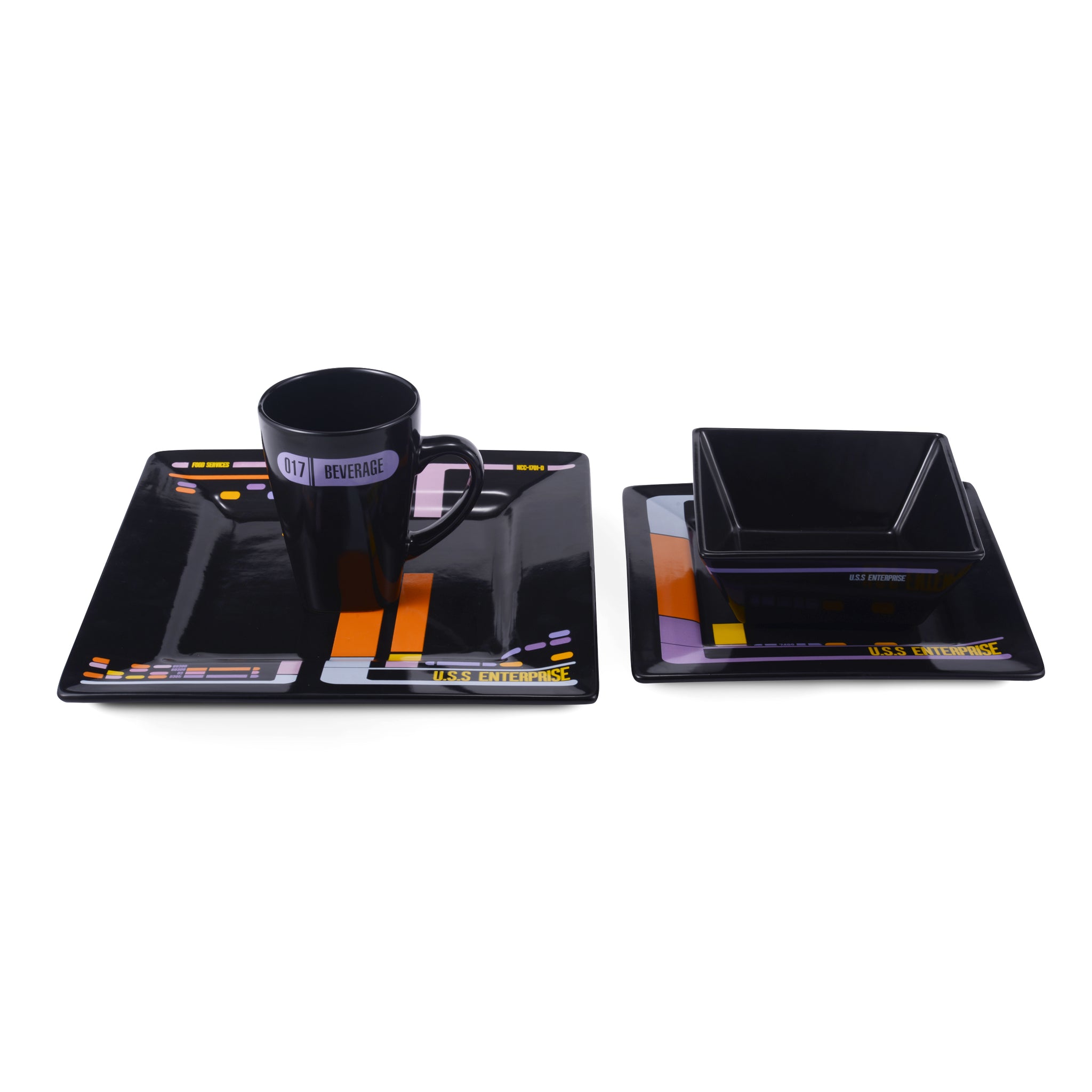 Star Trek 4 Piece Dinner Set スタートレック　ディナー食器セット４ピースセット　新品 | Star Trek: The Original Series NCC-1701 Series 8