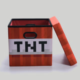 Minecraft TNT Block Storage Bin With Lid